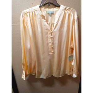 Rye Grass lightweight spring yellow button shirt nwt size 3x